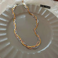 Chic Gold and Silver Elegance Necklace