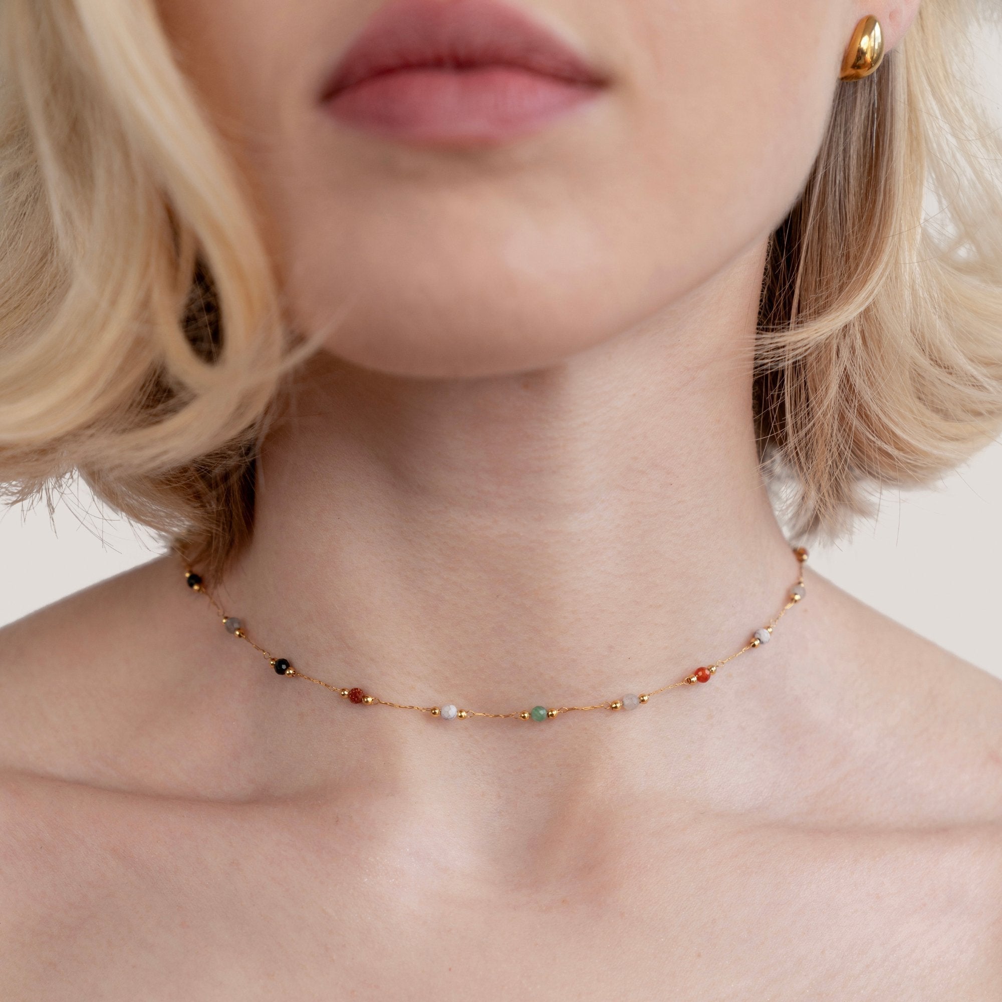 Minimal Stone Necklace