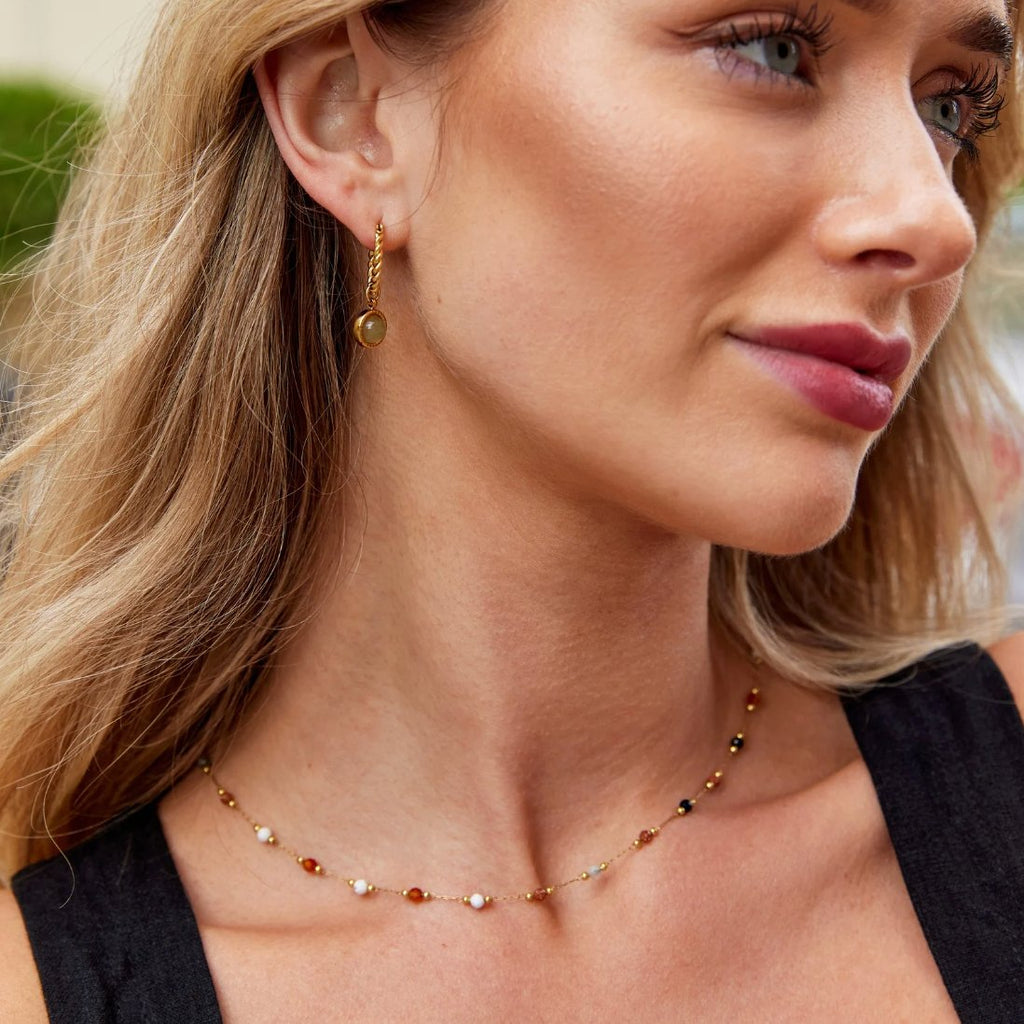 Minimal Stone Necklace