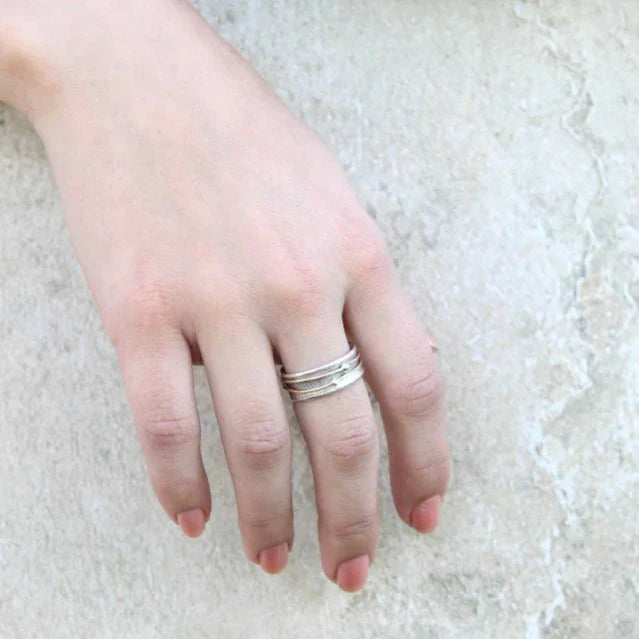 Lidia Vintage Gold Plated Silver Ring