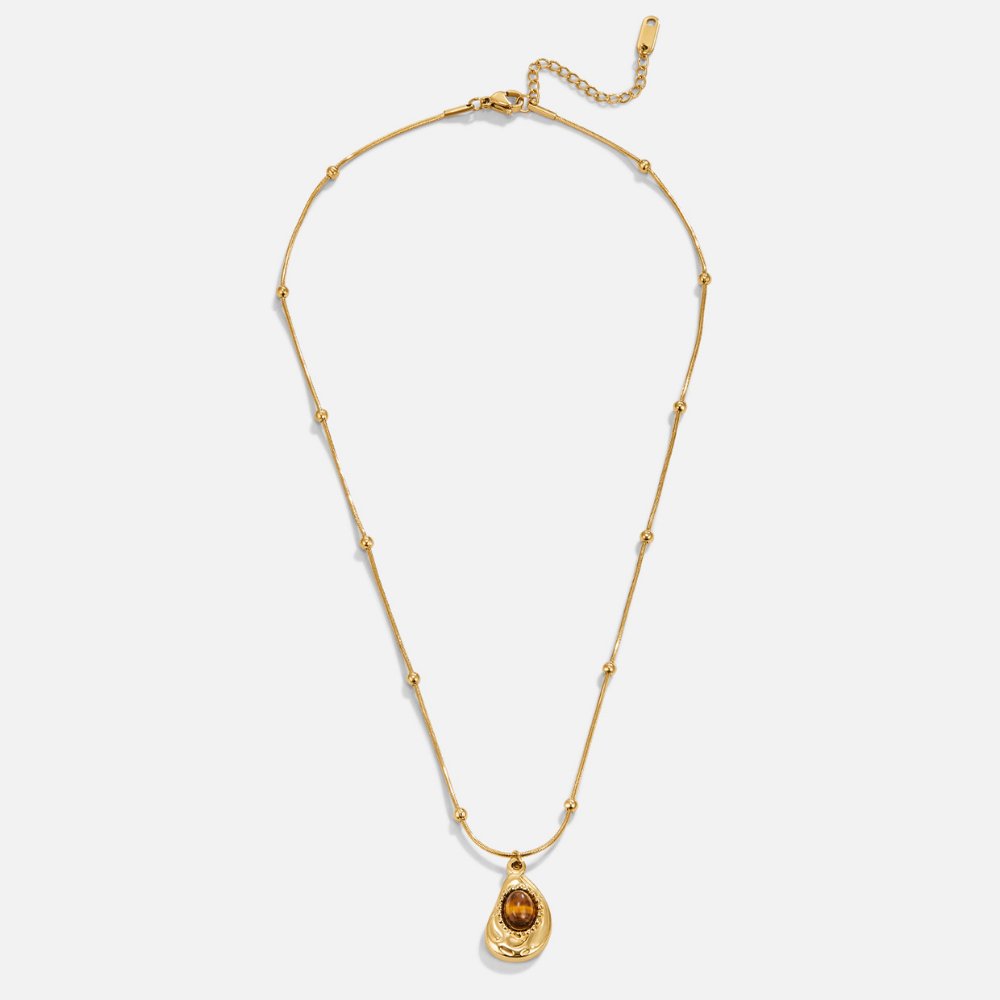 Elegant Gold Tiger Eye Necklace