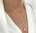 Elegant Vintage Pendant Pearl Necklace